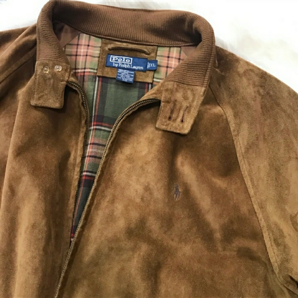 Polo ralph lauren suede jacket mens